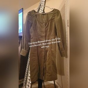 Madewell cord dress